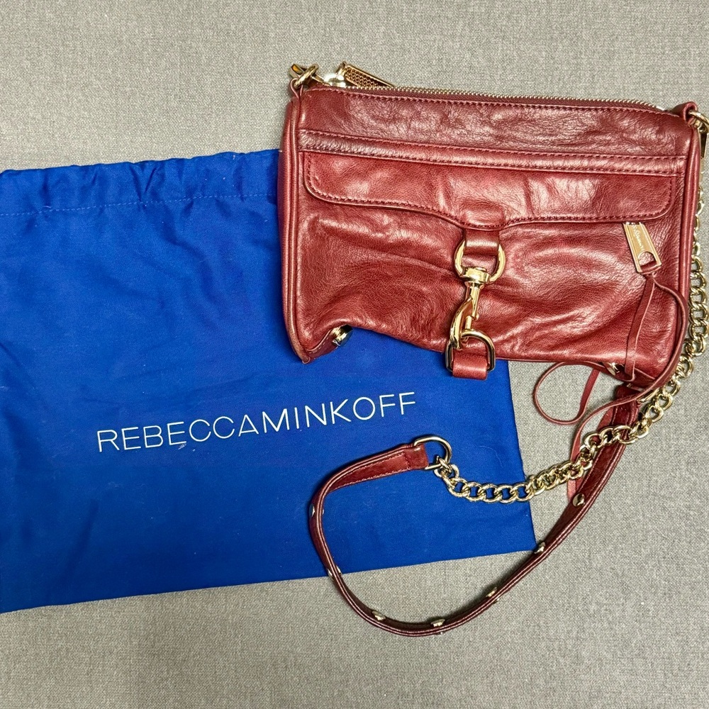 Red Rebecca Minkoff Burgundy M.A.C. Crossbody Bag